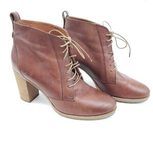 • Madewell • 1937 Footwear Brown Leather Laceup Boots Women’s 8.5